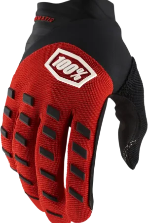 Koop Vandaag 100% handschoenen Airmatic Zwart / Rood Maat XXL