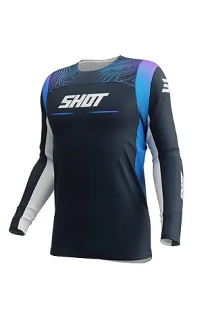 Bestseller Shot MX Cross Shirt Kinderen Contact Apex Blauw 2026 Collectie