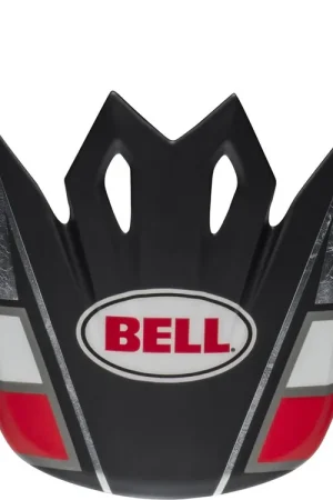 Goedkoop BELL Helmklep voor MX-9 Mips  Twitch Replica Matt Zwart / Rood / Wit