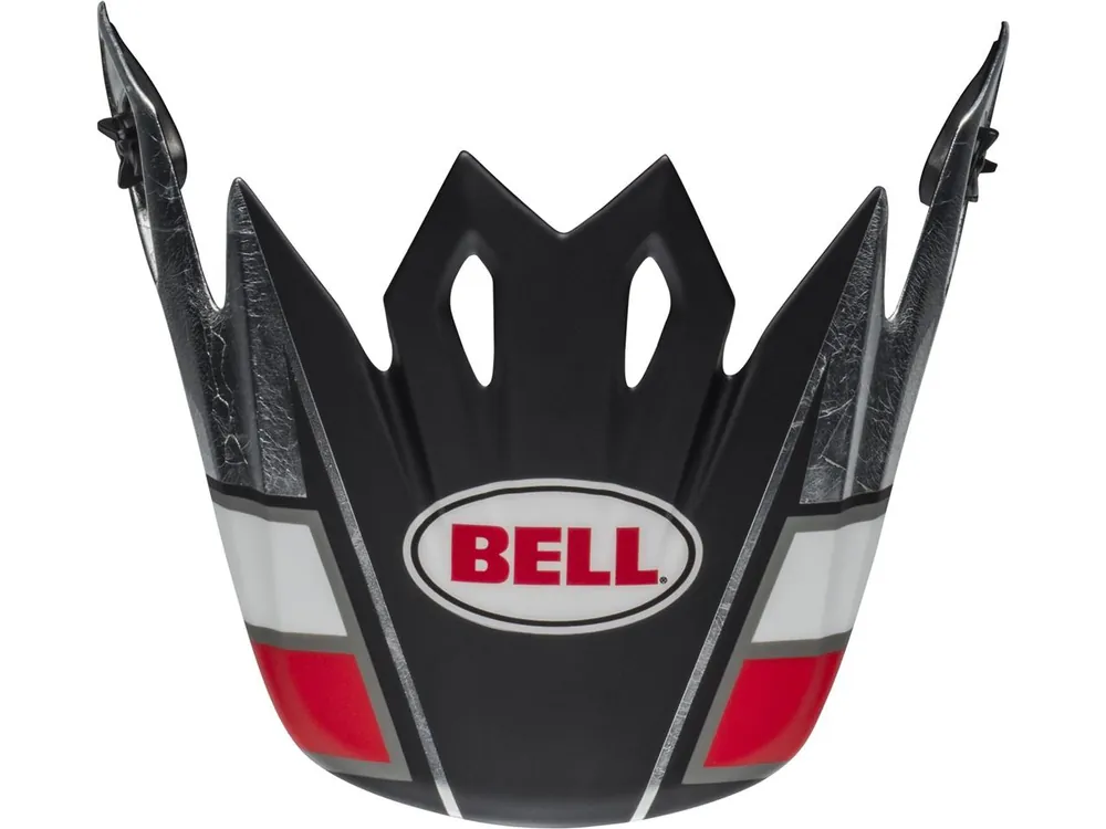Goedkoop BELL Helmklep voor MX-9 Mips Twitch Replica Matt Zwart / Rood / Wit