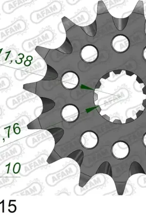 AFAM voortandwiel met moddergroef Suzuki RM 250 83-09 & DRZ 400 00-07 & Kawasaki KLX 400R 03-04 Weekendaanbieding