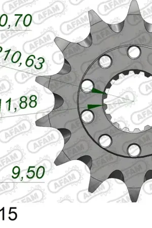 Flitsaanbieding AFAM voortandwiel moddergroef 13 tands staal Honda CR 250R 88-07 & CR 500R 88-01 & CRF 450R 02- & CRF 450 RX 17-