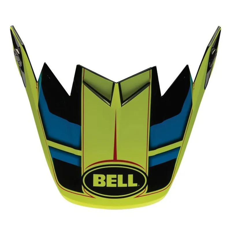 Lage Prijs BELL Moto9/ Moto 9 flex helmklep Factory blue/yellow