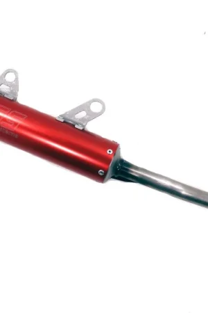 Rechtstreeks Van De Fabrikant HGS uitlaatdemper aluminium Rood ( enduro demper ) Husqvarna TE 250i/300i 2020- & KTM EXC 250/300 TPI 2020- & Gas Gas EC 250/300 2021-
