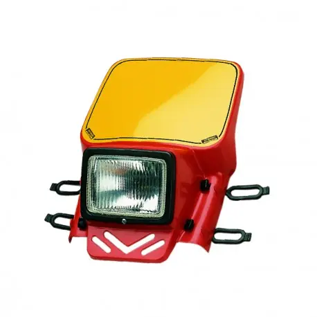 Gecertificeerd Cemoto enduro koplamp compleet Rood universeel