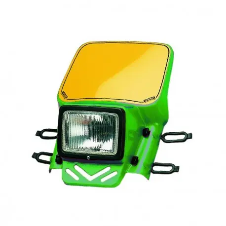 Cemoto enduro koplamp compleet Groen universeel Seizoensaanbieding