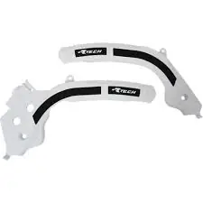 Beperkte Voorraad Racetech frame beschermers wit / Zwart KTM 16-18 & Husqvarna 16- & Gas Gas