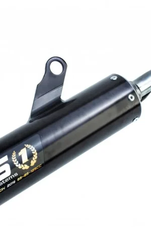 Koop Vandaag HGS uitlaatdemper aluminium Zwart Yamaha YZ 125 2002- & Fantic XX 125 2021-