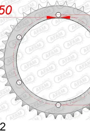 AFAM achtertandwiel staal 40 tands Quad ( voor 520 ketting ) Bestseller