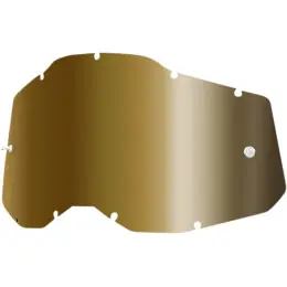 Express Levering X-Fun goude spiegel lens voor 100% accuri 2/strata 2/racecraft 2