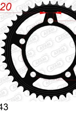 AFAM achtertandwiel staal 45 tands BMW S 1000 ( voor 525 ketting ) Gereduceerde Prijs