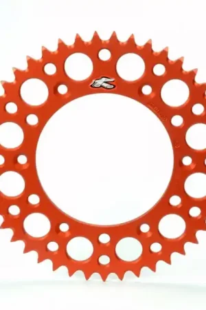 Renthal achtertandwiel 48 tands aluminum Oranje KTM SX/SX-F/EXC/EXC-F 90- & Husqvarna TC/FC/FE/TE 125/150/250/350/450/501 14- Merkproduct