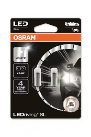 12V 0,8W T4W BA9S LEDRIVING SL WHITE 6000K Koop Vandaag