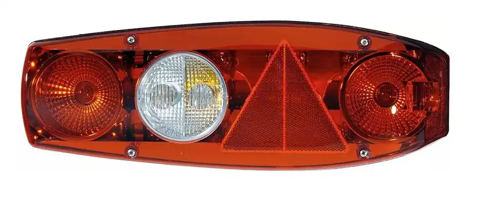 Express Levering Hella Achterlicht Caraluna II Plus Rem/ Knipper/ Mist/ Achteruitrij/ Zijmarkering/ Driehoek Reflector Rechts