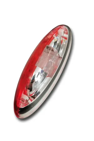 Favoriet Jokon Markering SPL2010 Ovaal Opbouw Rood/Wit Wit Frame 12/24V