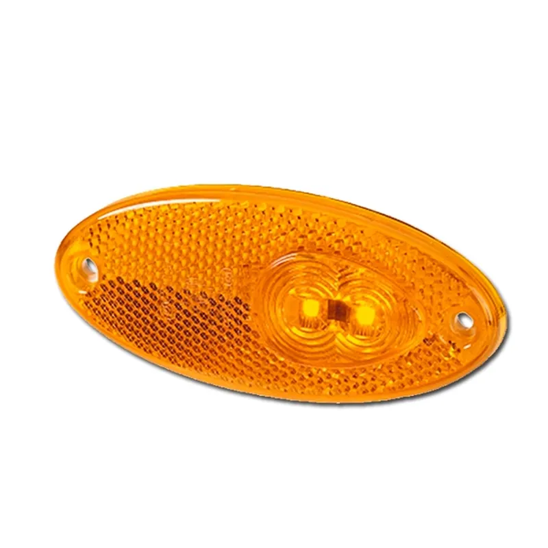 Alleen Vandaag Hella Zijmarkering met Reflector Ovaal Inbouw Oranje
