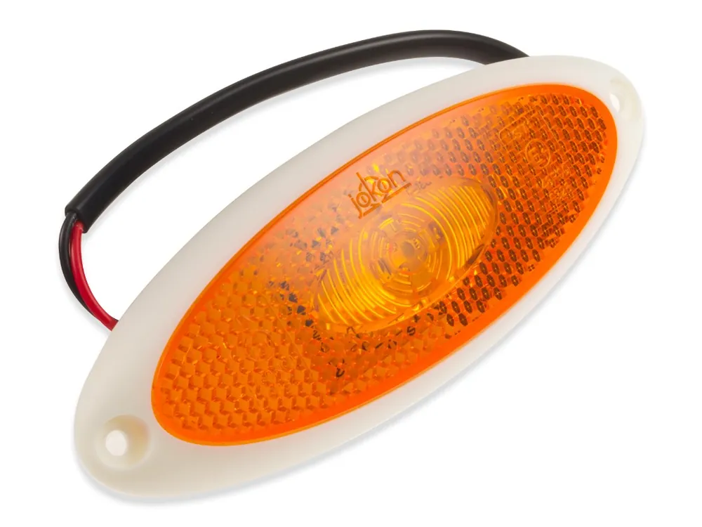 Jokon Zijmarkering LED SMLR2010 Ovaal Opbouw Oranje-Wit Frame Premium