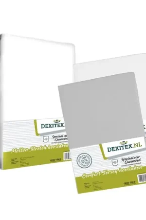 3 Delige set Queensbed, (2x) Hoeslaken 1x Lichtgrijs 1x Wit en 1x Molton Rechtstreeks Van De Fabrikant