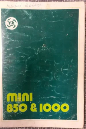 Mini 850-1000 instructieboekje met aanvulling Ned Hoge Kwaliteit