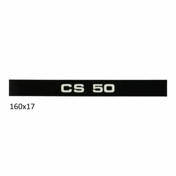 Beperkte Voorraad sticker zijscherm cs 50 zwart/wit past op zund ot mod. 517