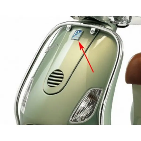 Gecertificeerd logo klik Piaggio origineel piaggio voorscherm chroom/blauw past op gts, lxv, primavera 4t (euro4), sprint sport 4t (euro4), ves