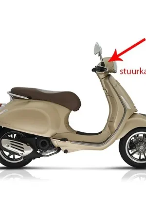 Aanbieding stuurkap Piaggio origineel boven matt beige 516/A past op primavera 67364600q9