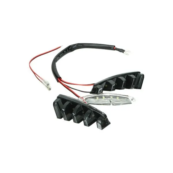 Finale Uitverkoop led verlichting DMP voorscherm boven (grill) smoke 3-delig past op zip sp, zip2000