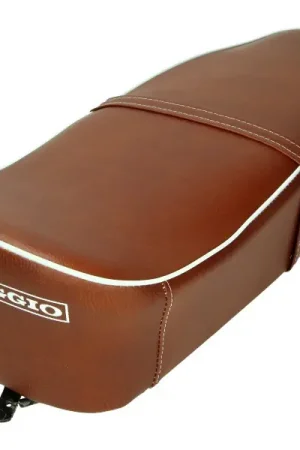 Laatste Kans buddyseat retro (made in EU) bruin past op vespa 50s