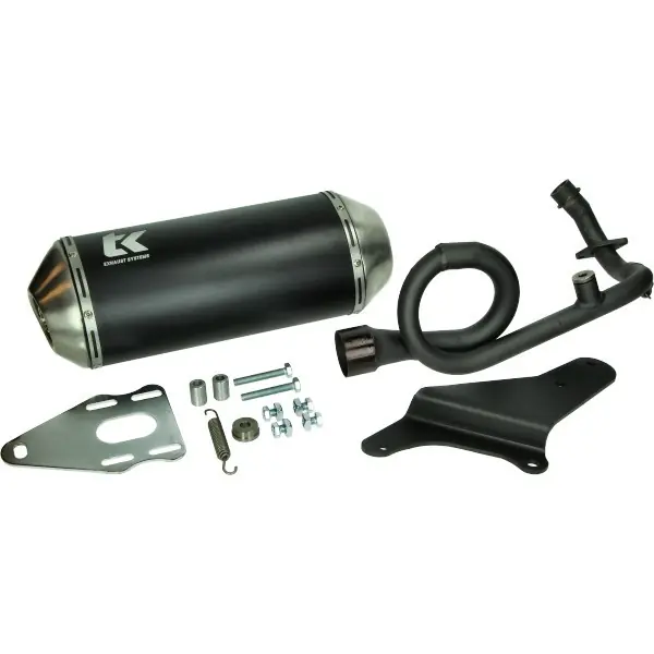 uitlaat cpl Turbokit 4t 2v e-keur '15-'18 gmax euro-3 zwart alu past op primavera, sprint m4t150 Gereduceerde Prijs