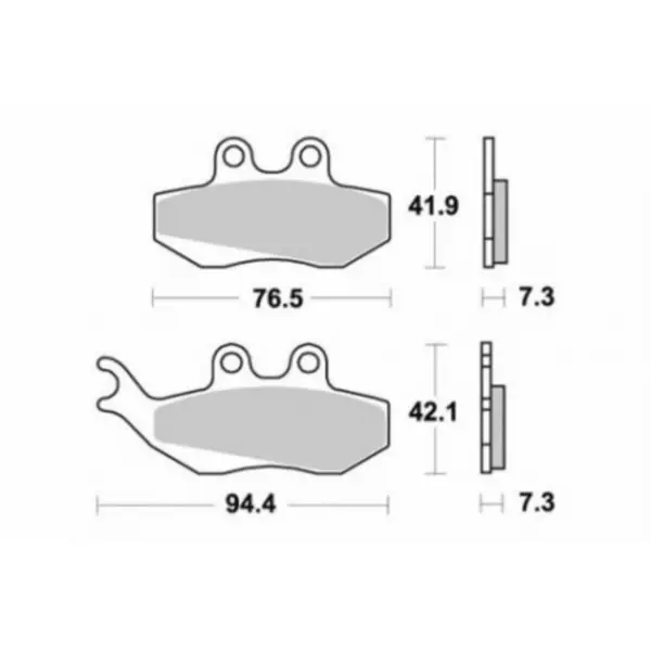 remblokset sbs voor past op dna, dna 180cc, dt50lc, rs1, rs1999, runner 180cc, runner pro, rx, tzr, xsm, xtm 120hf Hete Deal