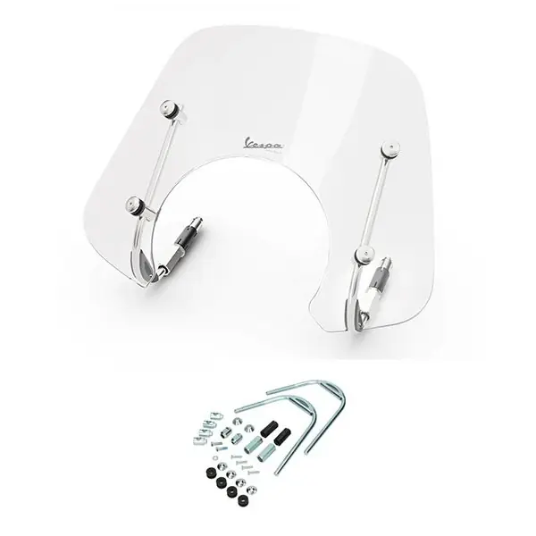 windscherm Piaggio origineel + bev. set laag Euro-5 2022/2023 helder past op gts 300 1b010107 Beperkt Aanbod