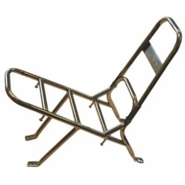 Flitsaanbieding achterdrager orig topkoffer /rugsteun chroom past op china retro/torino 20401000bz