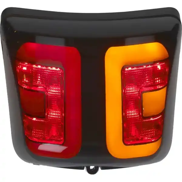 achterlicht Power1 led e-keur + raw tube matt zwart smoke past op gts alle mod., gtv, gts 125cc, gts 250cc, gts super 300cc Rechtstreeks Van De Fabrikant