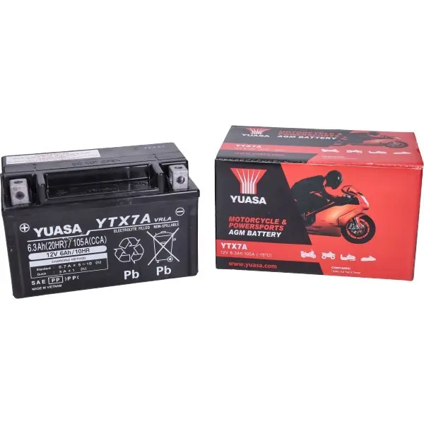 accu yuasa ytx7a-bs sla/gel 6amp past op sco china 4t Laatste Versie