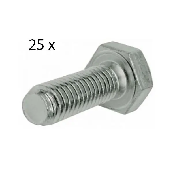 bout zeskant m7x20mm 25pcs Nieuw