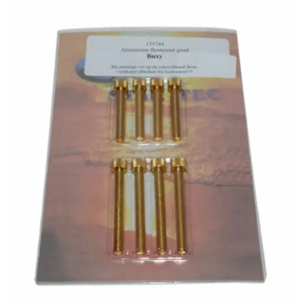 Merkproduct boutset DMP carter inbus links m6 goud alu past op buxy, speedake, zenithopop