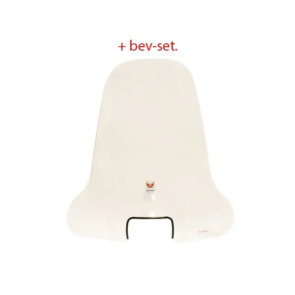 Tijdelijk Beschikbaar windscherm isotta + bev. set hoog vierkante koplamp helder past op agm VX50s, BTC Riva Sport, china vespa S