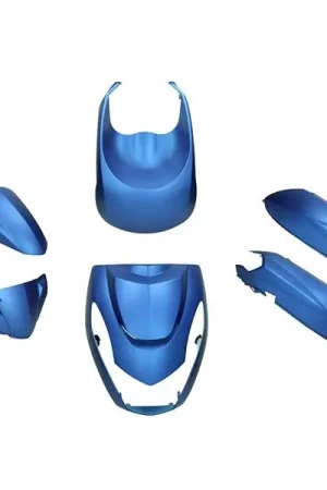 Aanbieding plaatwerkset DMP euro-4 blauw mat 6-delig past op kisbee
